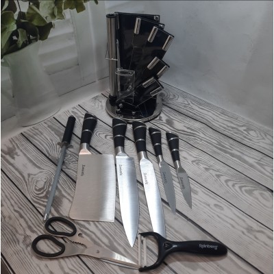 Набір кухонних ножів Rainberg з підставкою